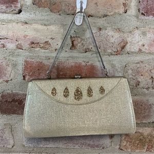 Vintage gold evening bag